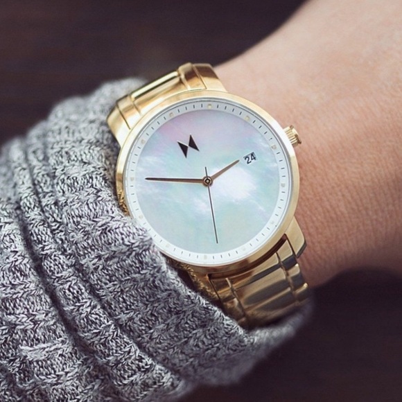 MVMT Womens Gold Pearl Watch main image 9